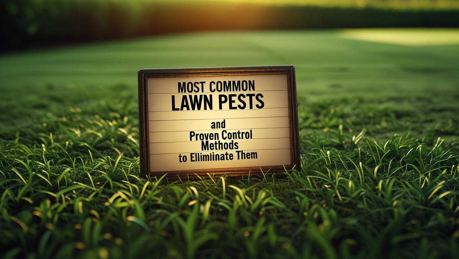 Most Common Lawn Pests and Proven Control Methods to Eliminate Them