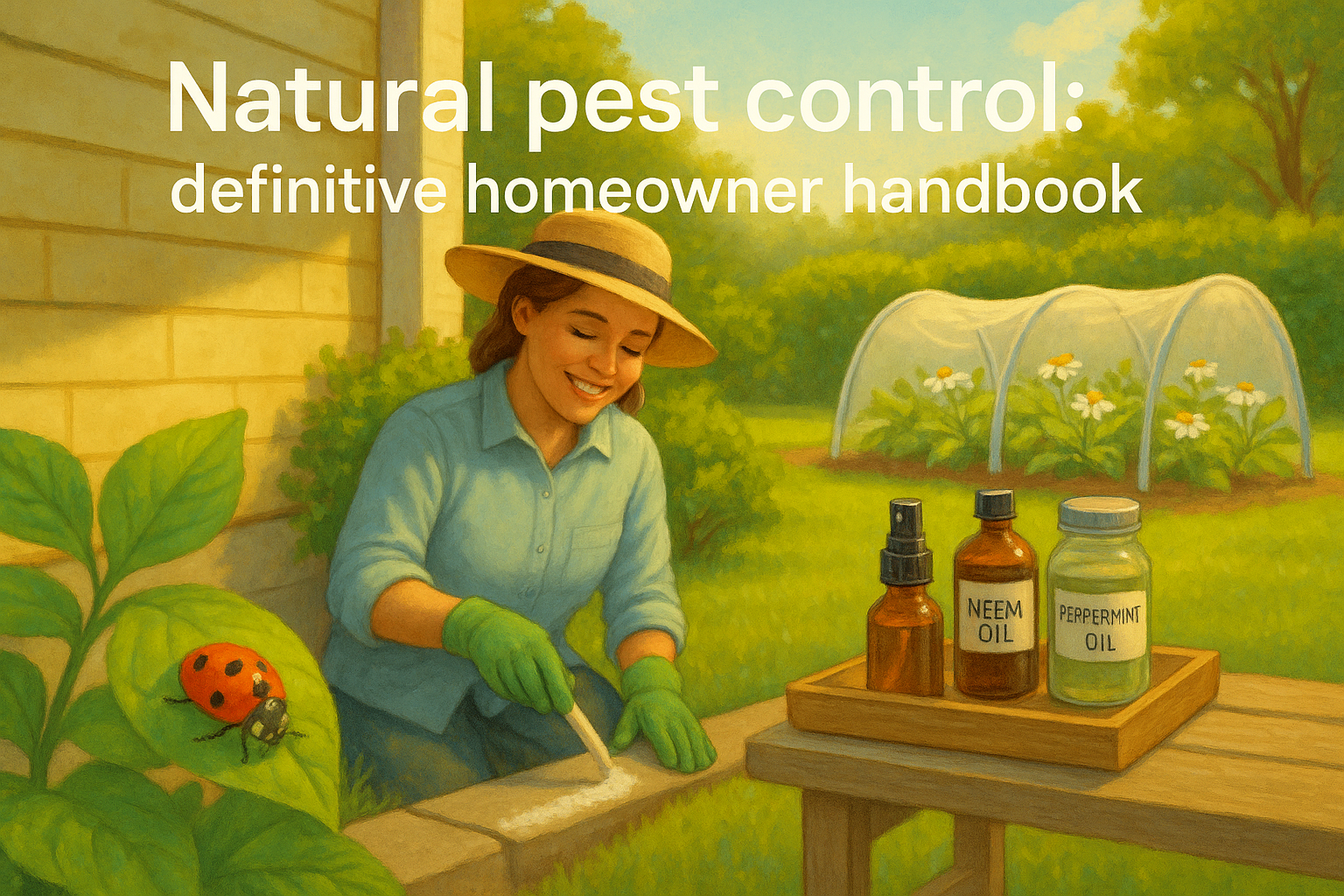 Natural pest control: definitive homeowner handbook