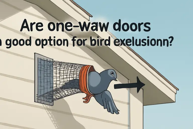 Are one-way doors a good option for birds exclusion?