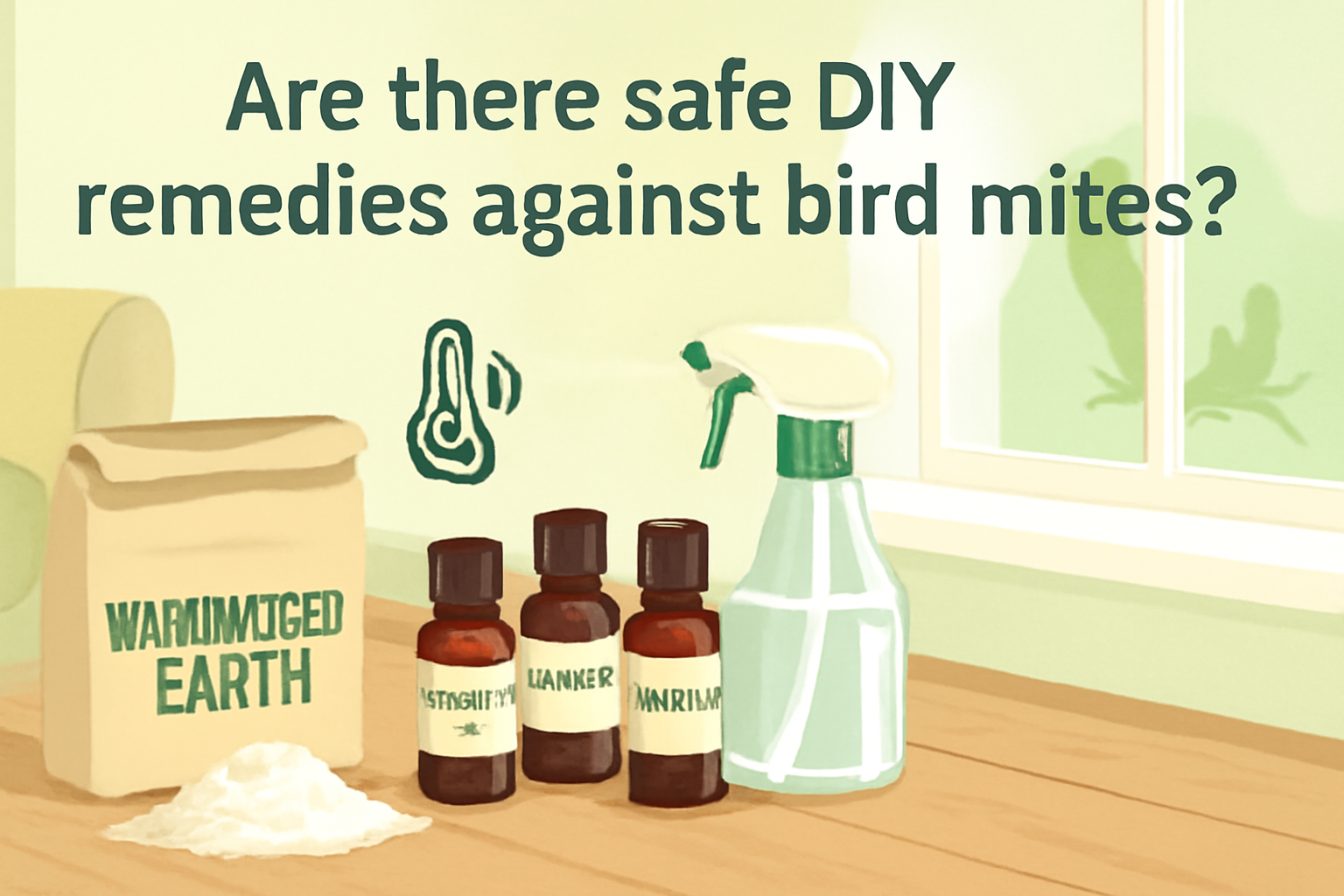 Are there safe DIY remedies against bird mites?
