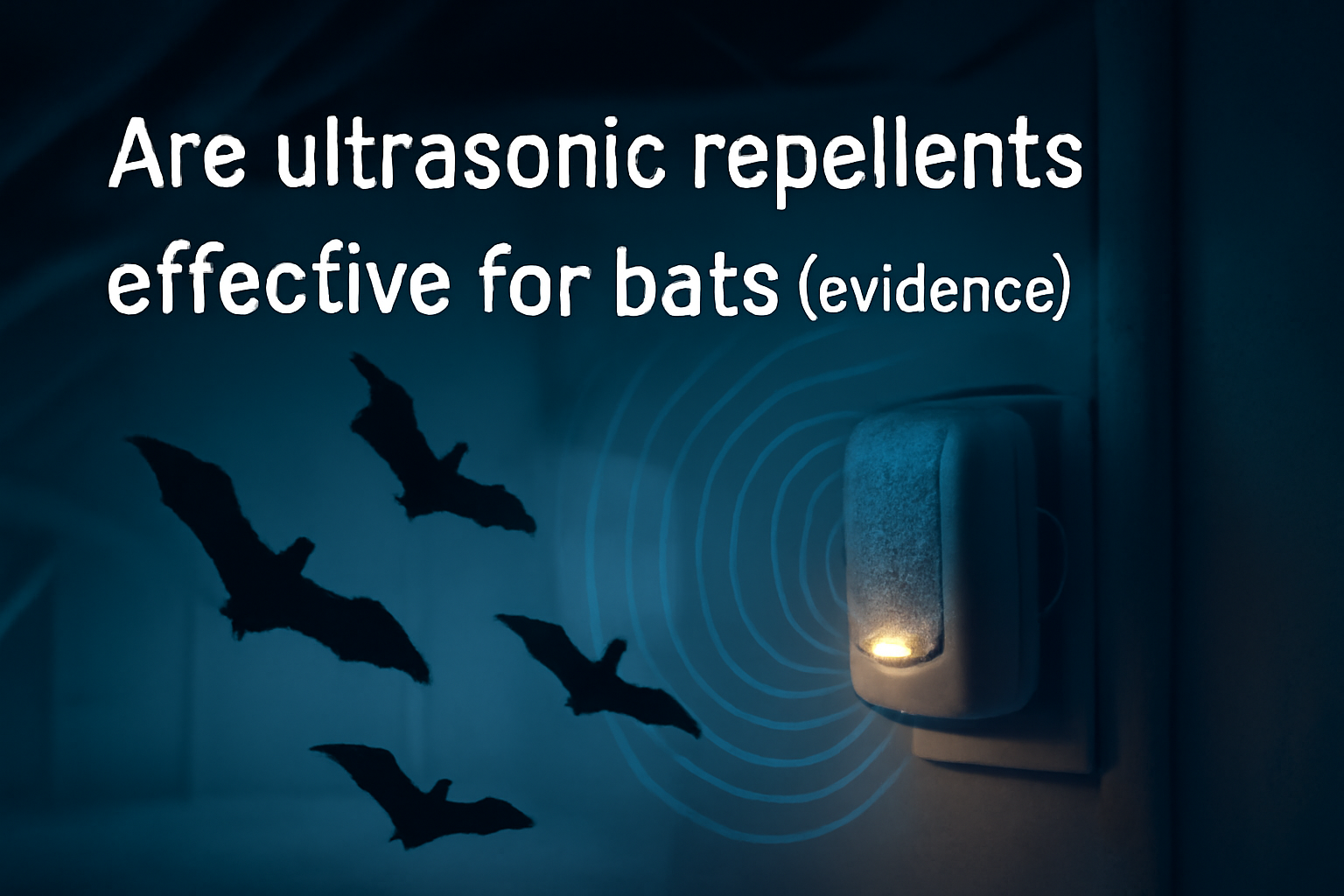 Are ultrasonic repellents effective for bats (evidence)?