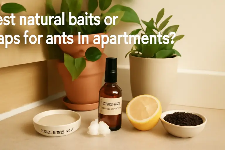 Best natural baits or traps for ants in apartments?