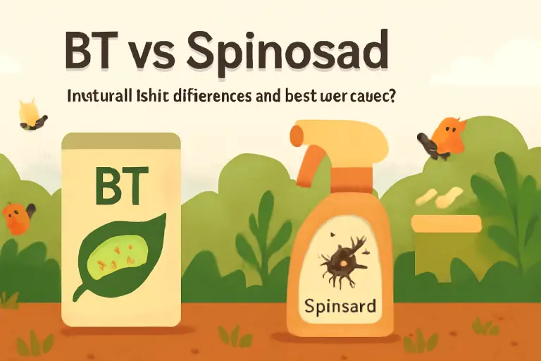 BT vs spinosad (natural-ish): differences and best use cases?