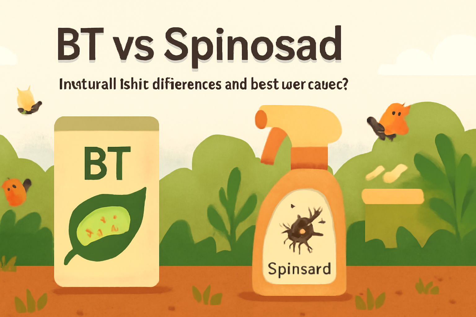BT vs spinosad (natural-ish): differences and best use cases?