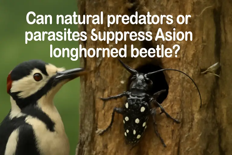 Can natural predators or parasites suppress asian longhorned beetle?