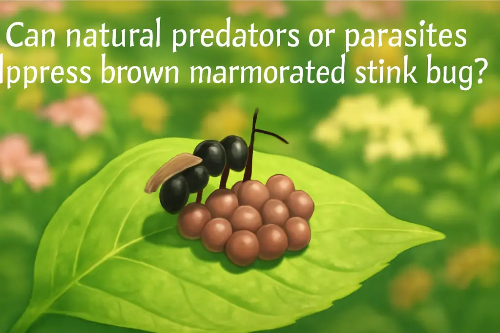 Can natural predators or parasites suppress brown marmorated stink bug?