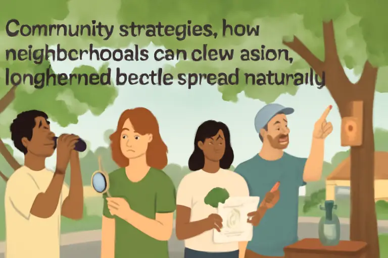Community strategies: how neighborhoods can slow asian longhorned beetle spread naturally