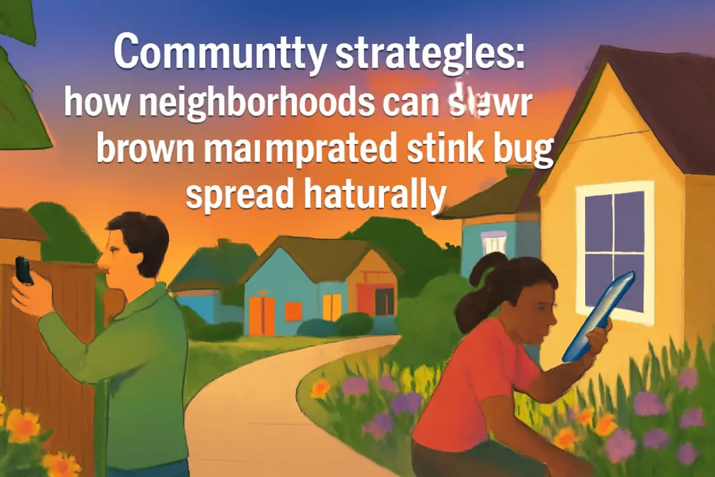 Community strategies: how neighborhoods can slow brown marmorated stink bug spread naturally