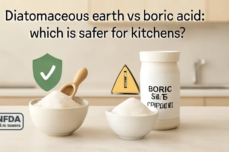 Diatomaceous earth vs boric acid: which is safer for kitchens?