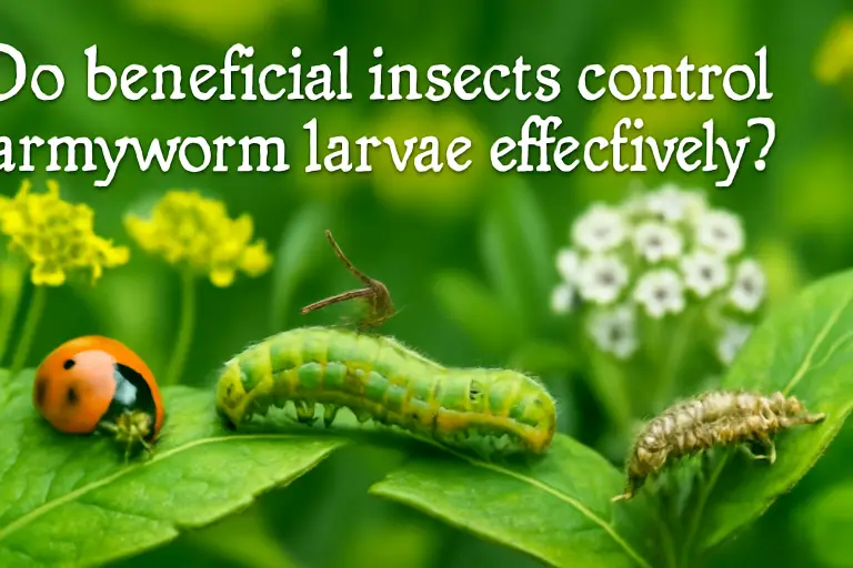 Do beneficial insects control armyworms larvae effectively?