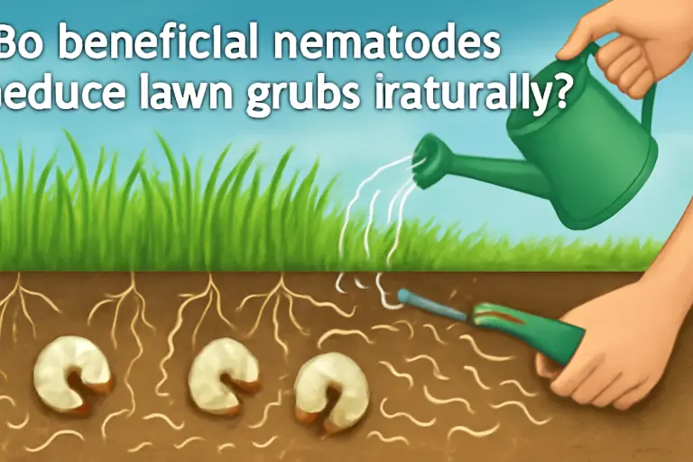 Do beneficial nematodes reduce lawn grubs naturally?