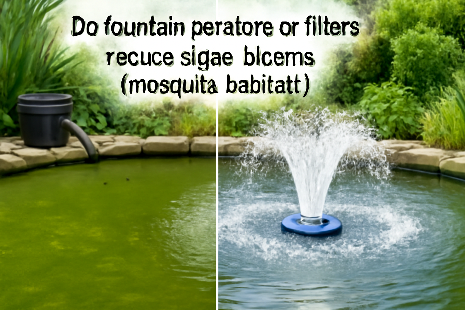 Fresh Look at Do Fountain Aerators Or Filters Reduce Algae Blooms Mosquito Habitat