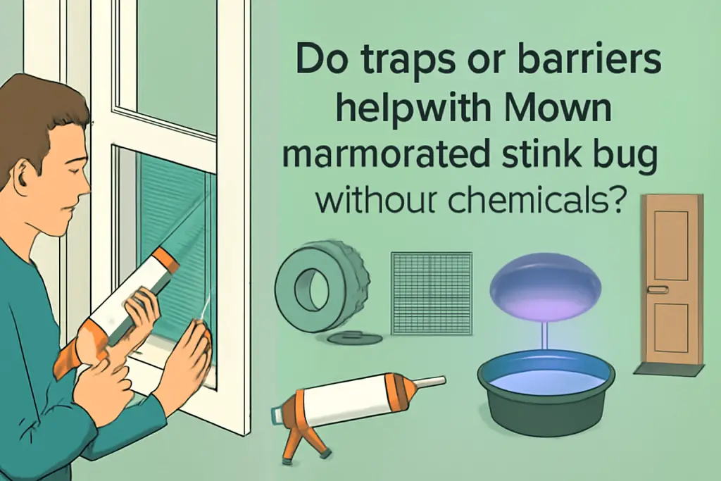 Do traps or barriers help with brown marmorated stink bug without chemicals?