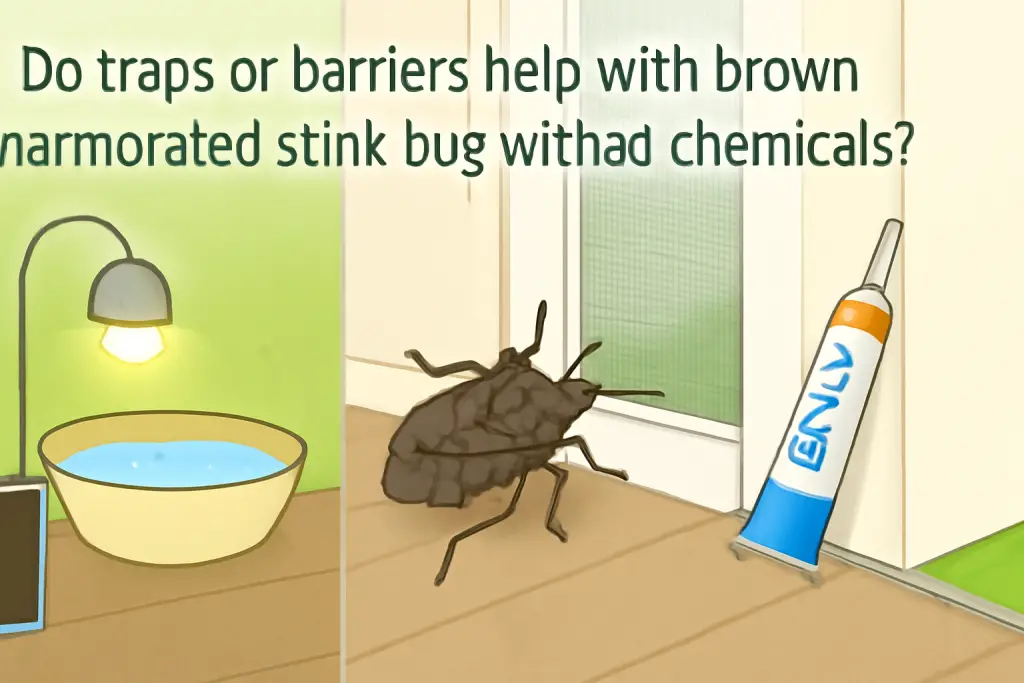 Do traps or barriers help with brown marmorated stink bug without chemicals?