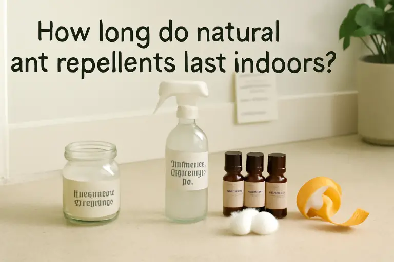 How long do natural ants repellents last indoors?