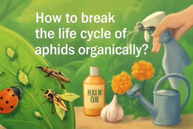 How to break the life cycle of aphids organically?