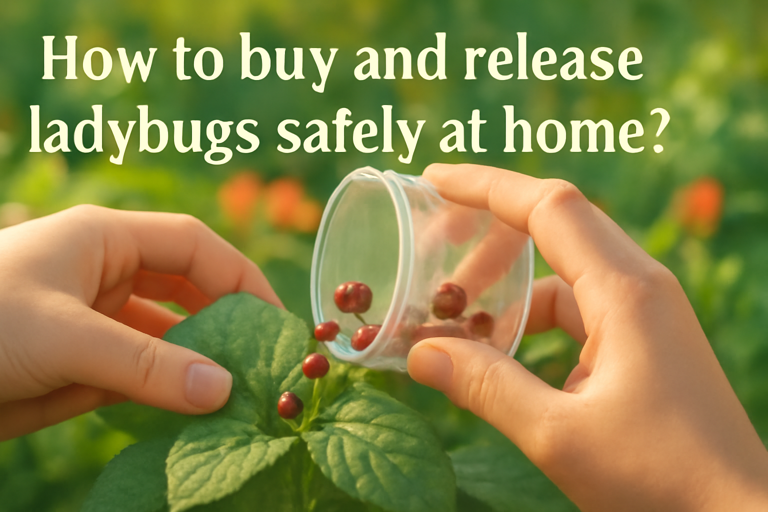 How to buy and release ladybugs safely at home?
