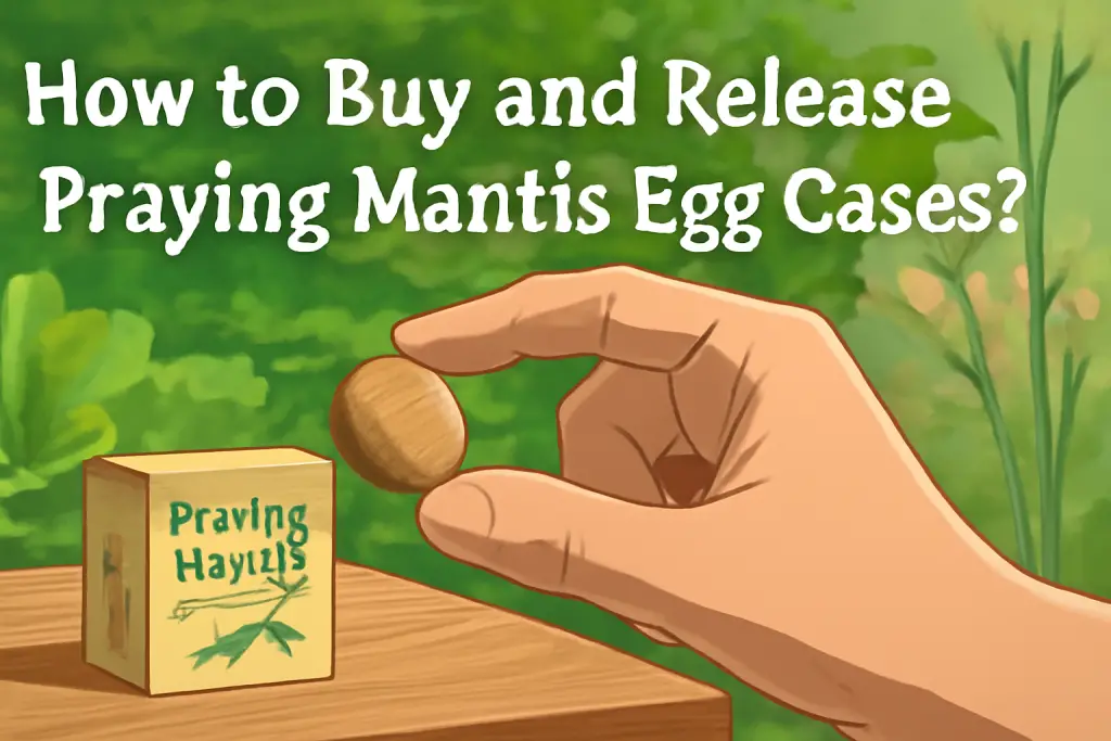 How to buy and release praying mantis egg cases?