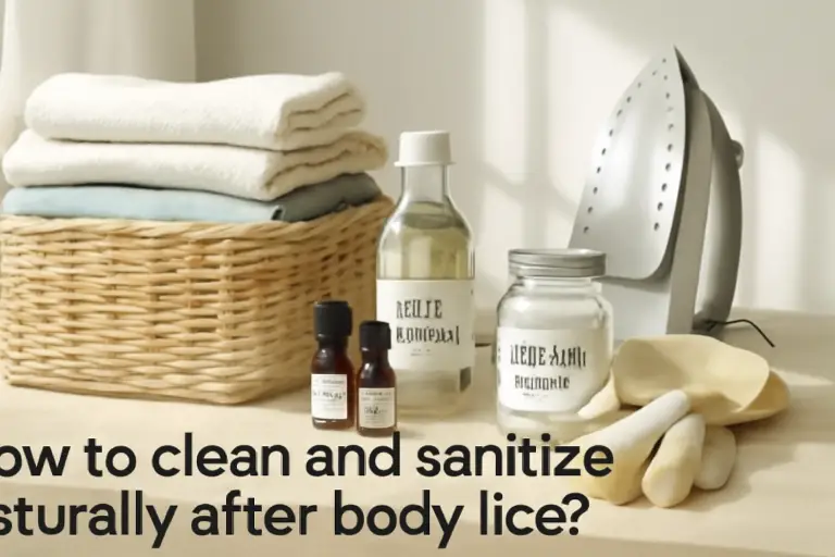 How to clean and sanitize naturally after body lice?