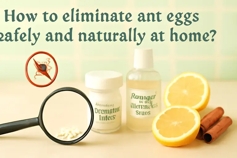 How to eliminate ants eggs safely and naturally at home?