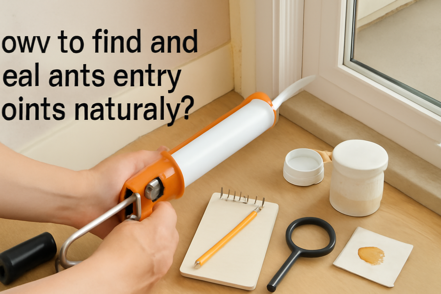 How to find and seal ants entry points naturally?