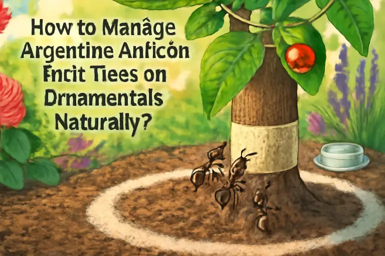 How to manage argentine ants on fruit trees and ornamentals naturally?
