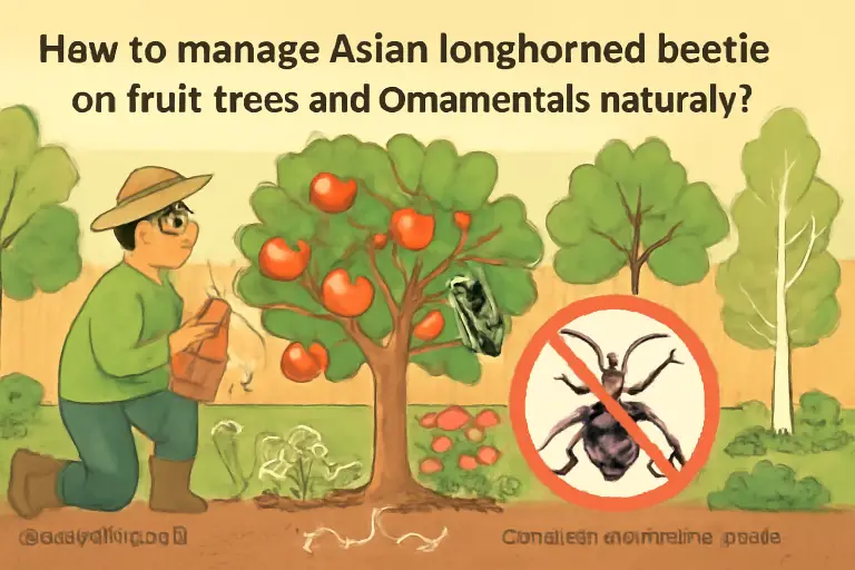 How to manage asian longhorned beetle on fruit trees and ornamentals naturally?