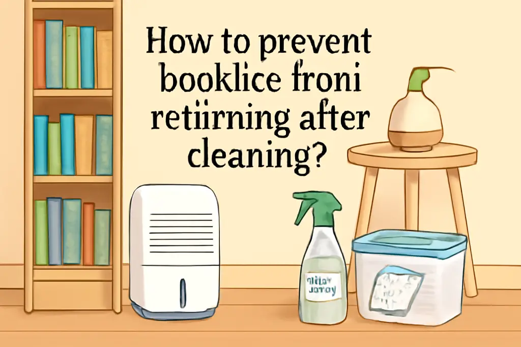 How to prevent booklice from returning after cleaning?