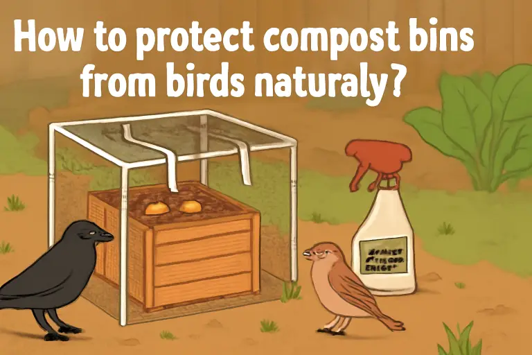 How to protect compost bins from birds naturally?