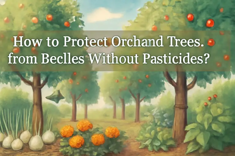 How to protect orchard trees from beetles without pesticides?