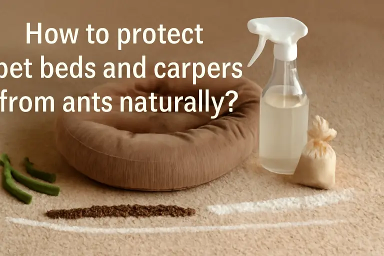 How to protect pet beds and carpets from ants naturally?