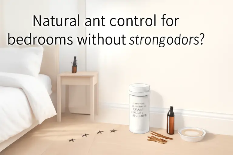 Natural ants control for bedrooms without strong odors?