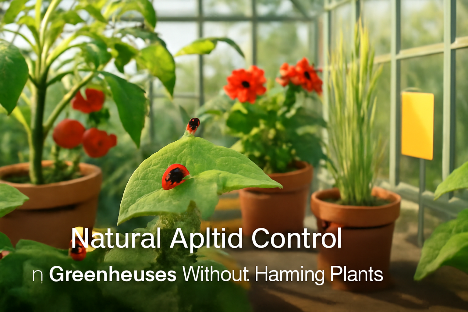 Natural aphids control in greenhouses without harming plants?