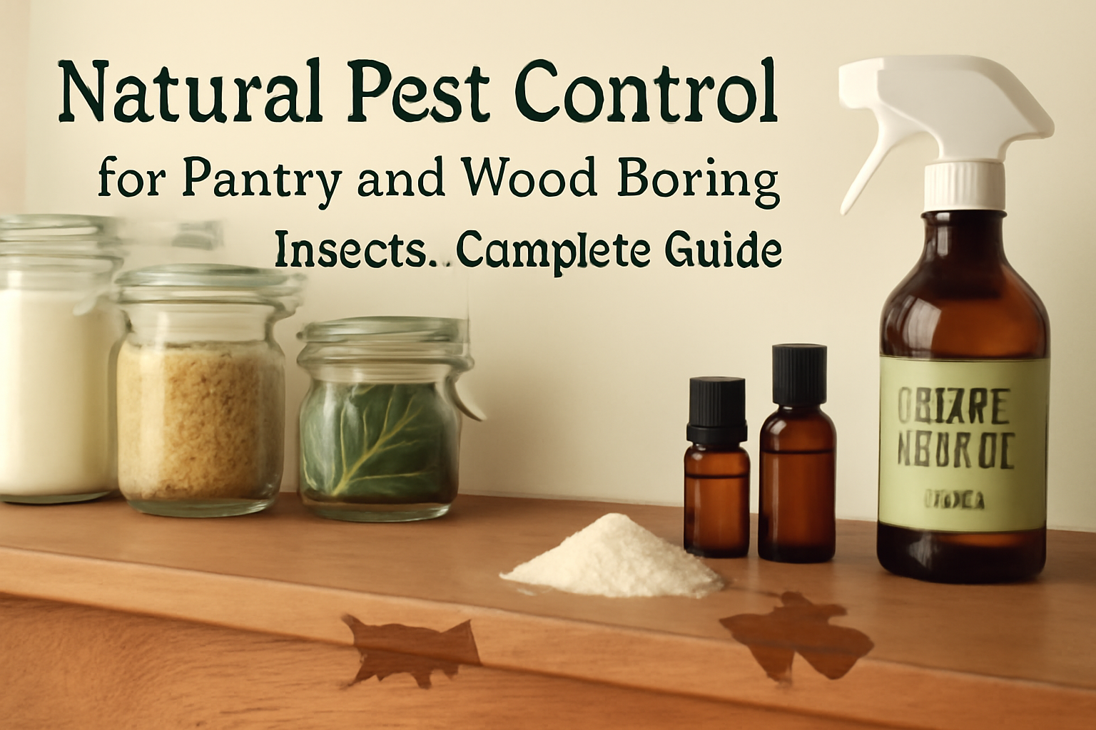 Natural pest control for pantry and wood-boring insects: complete guide