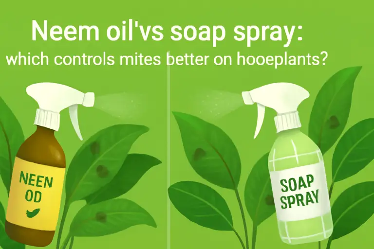 Neem oil vs soap spray: which controls mites better on houseplants?