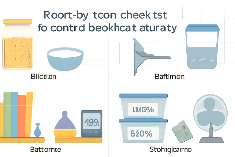 Room-by-room checklist to control booklice naturally?