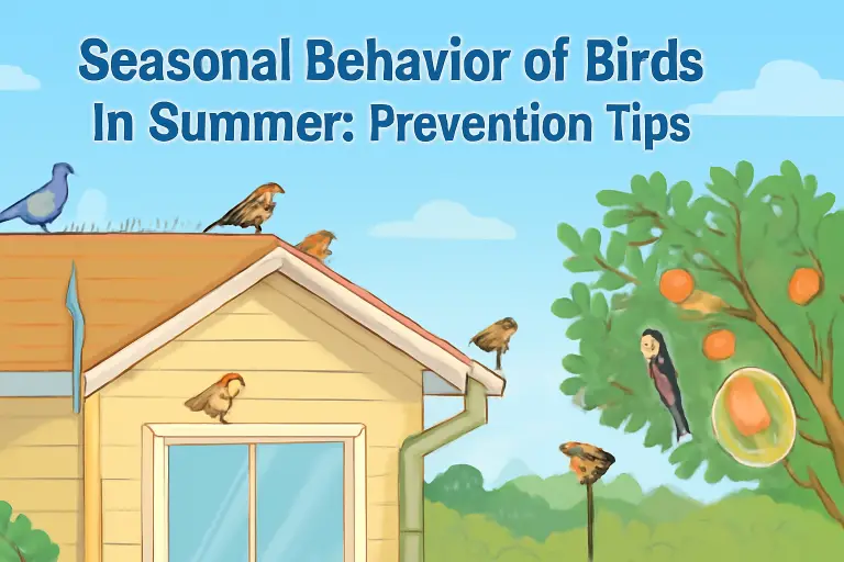 Seasonal behavior of birds in summer: prevention tips?