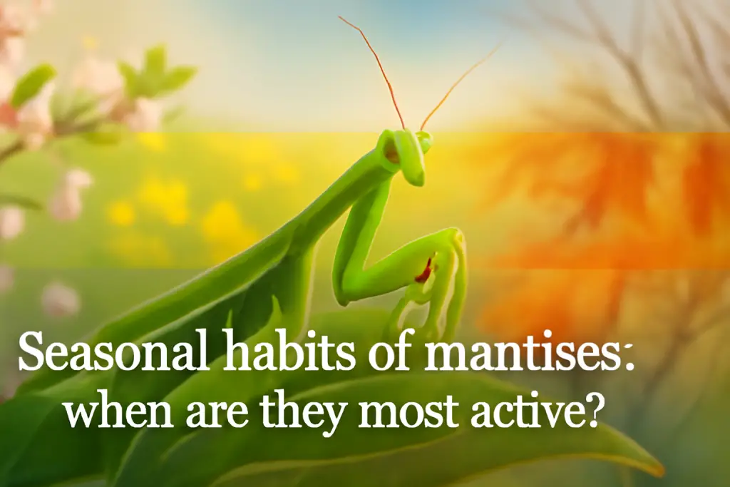 Seasonal habits of mantises: when are they most active?