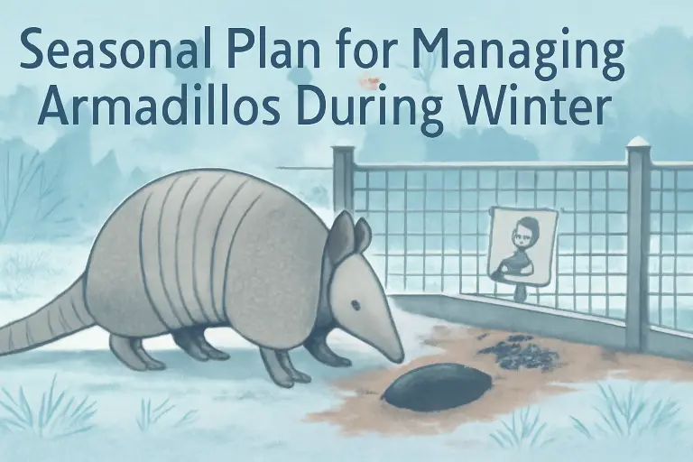 Seasonal plan for managing armadillos during winter?