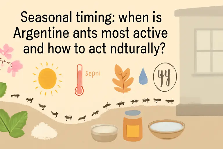 Seasonal timing: when is argentine ants most active and how to act naturally?