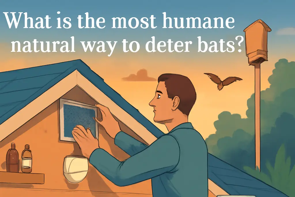 What is the most humane natural way to deter bats?