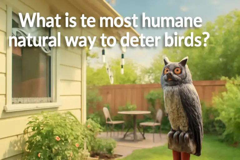 What is the most humane natural way to deter birds?