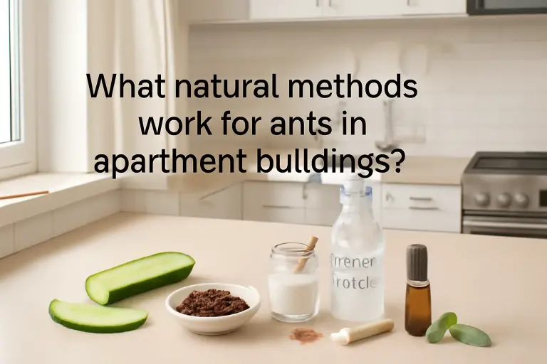 What natural methods work for ants in apartment buildings?