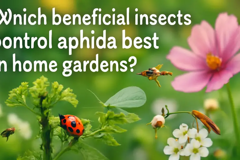 Which beneficial insects control aphids best in home gardens?