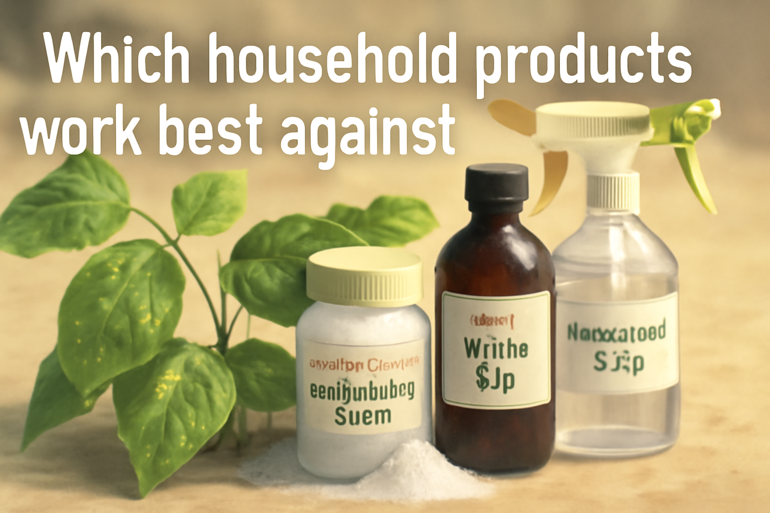Which household products work best against bean beetles?