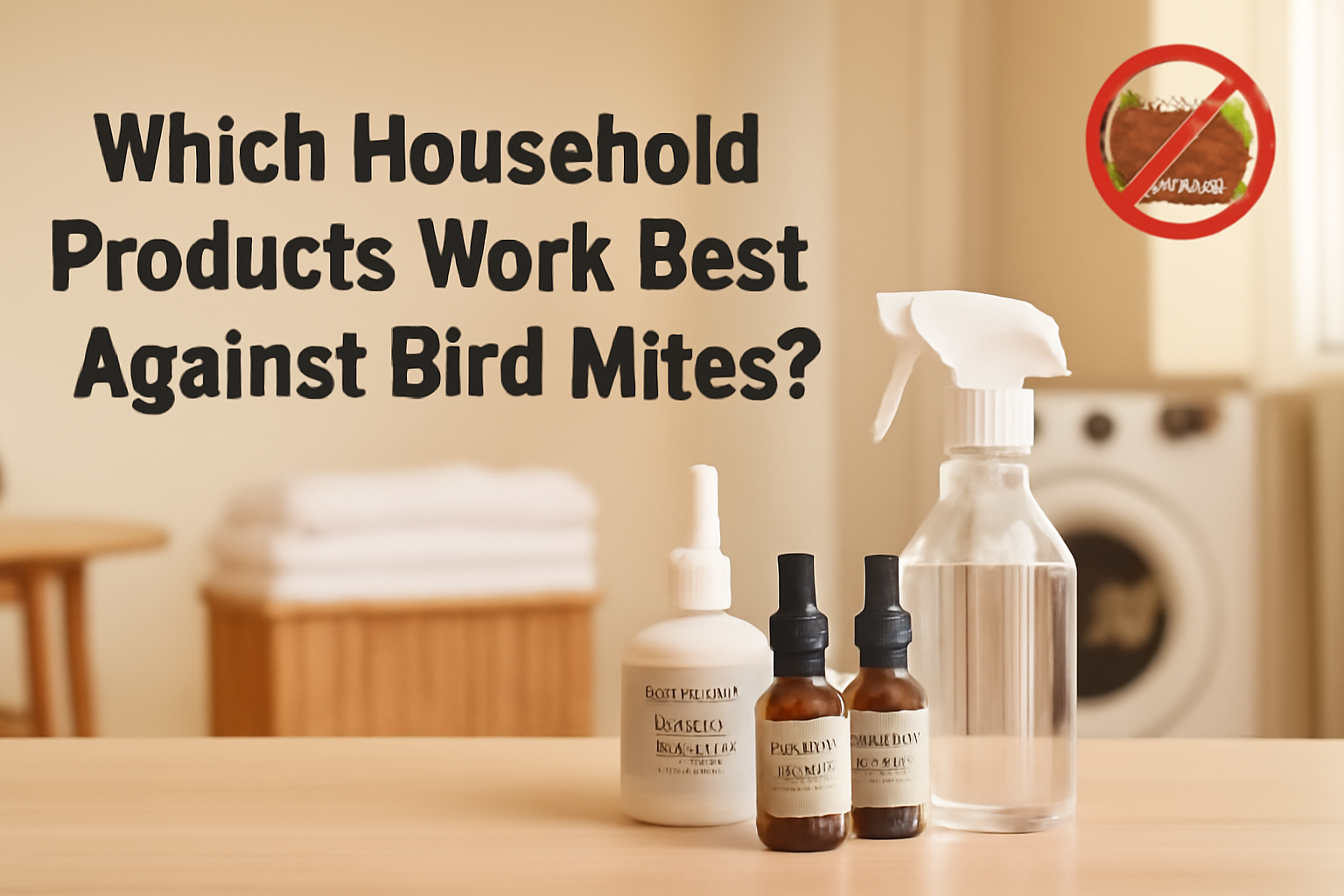 Which household products work best against bird mites?