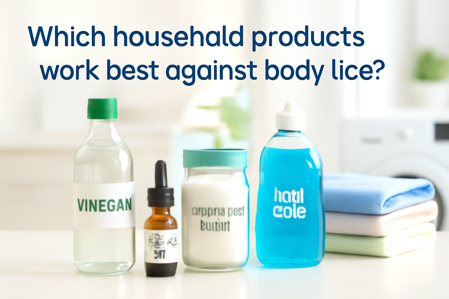 Which household products work best against body lice?