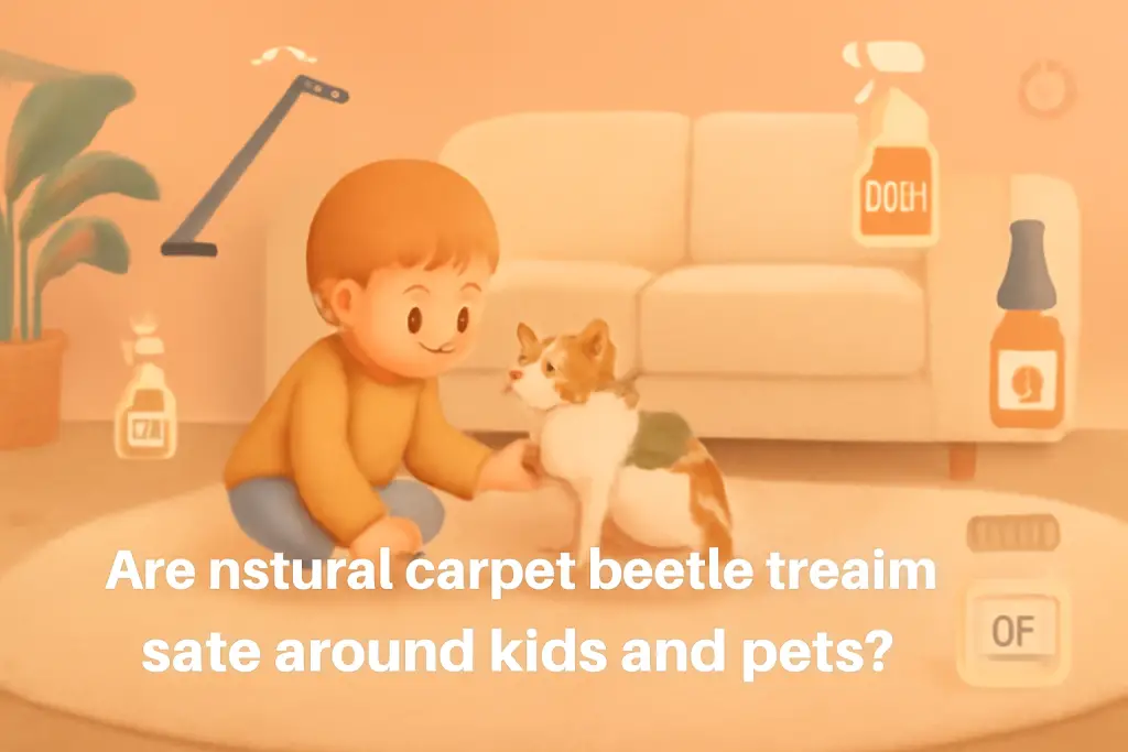 Are natural carpet beetles treatments safe around kids and pets?
