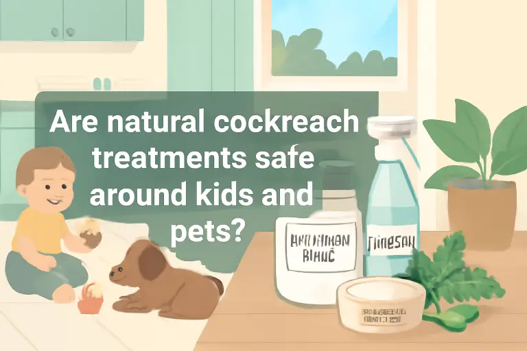 Are natural cockroaches treatments safe around kids and pets?