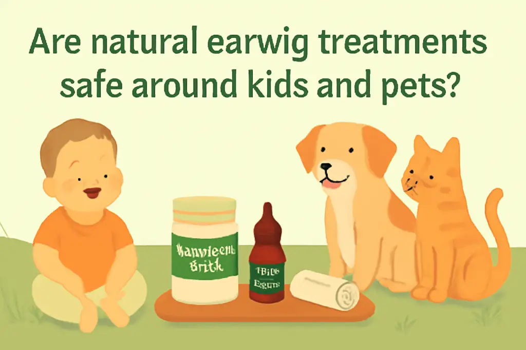 Are natural earwigs treatments safe around kids and pets?